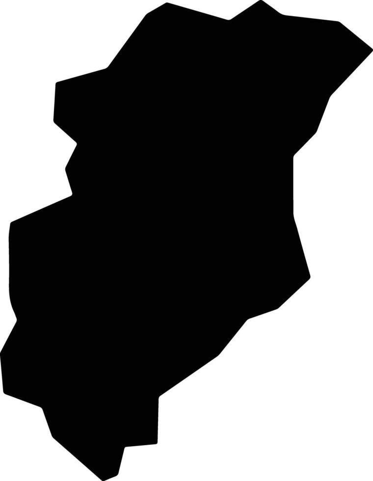 Lefkonoiko Cyprus silhouette map vector