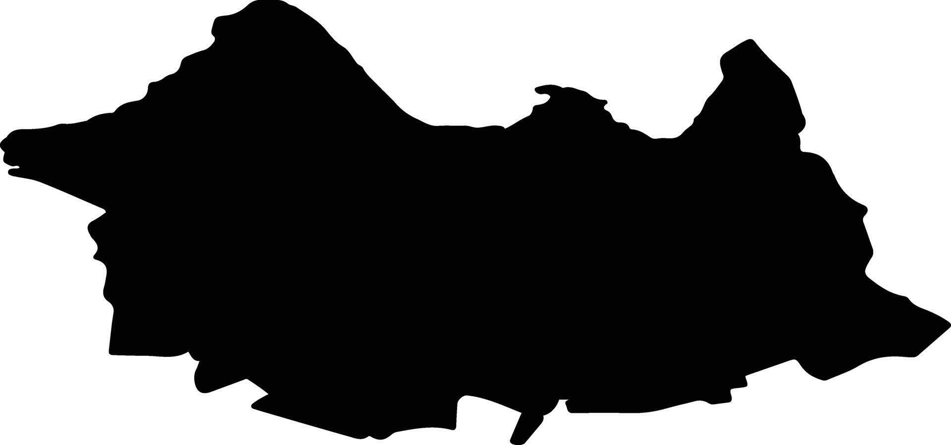 Leisi vald Estonia silhouette map vector