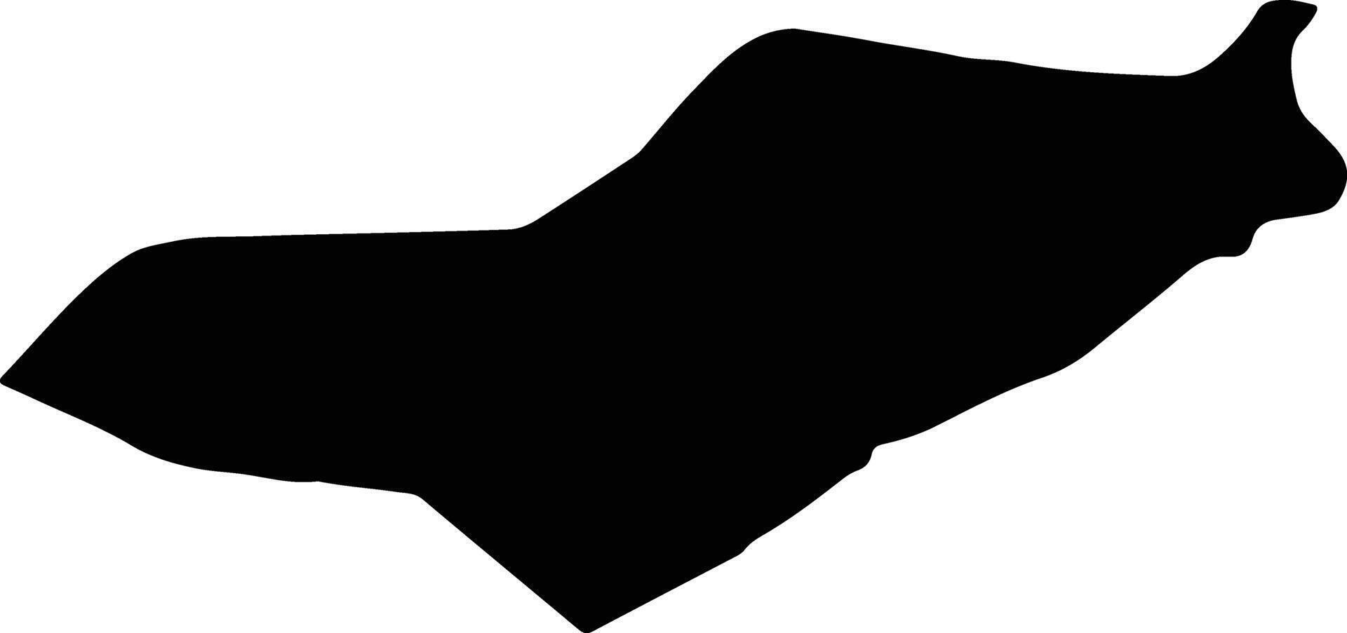 Lejamani Honduras silhouette map vector