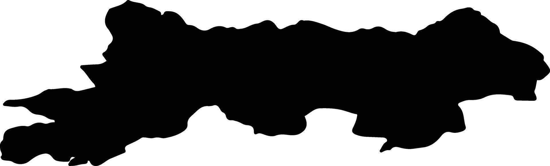 LELESE Romania silhouette map vector