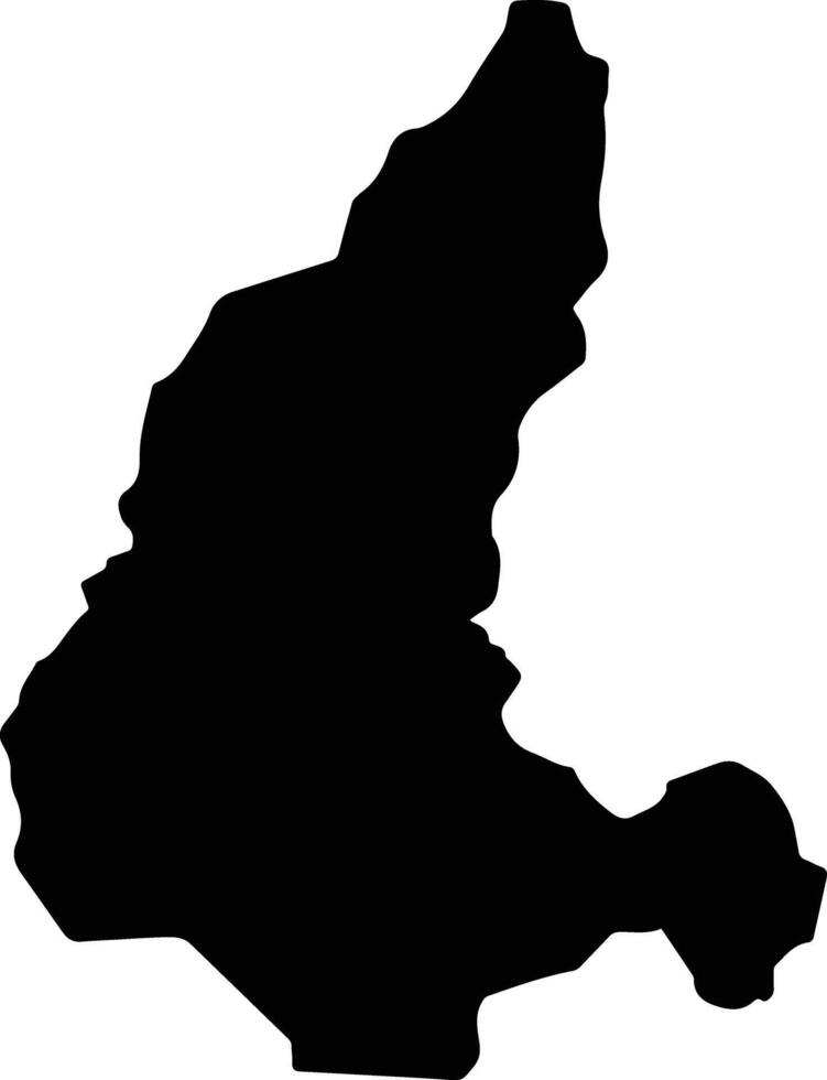 Lelu Micronesia silhouette map vector