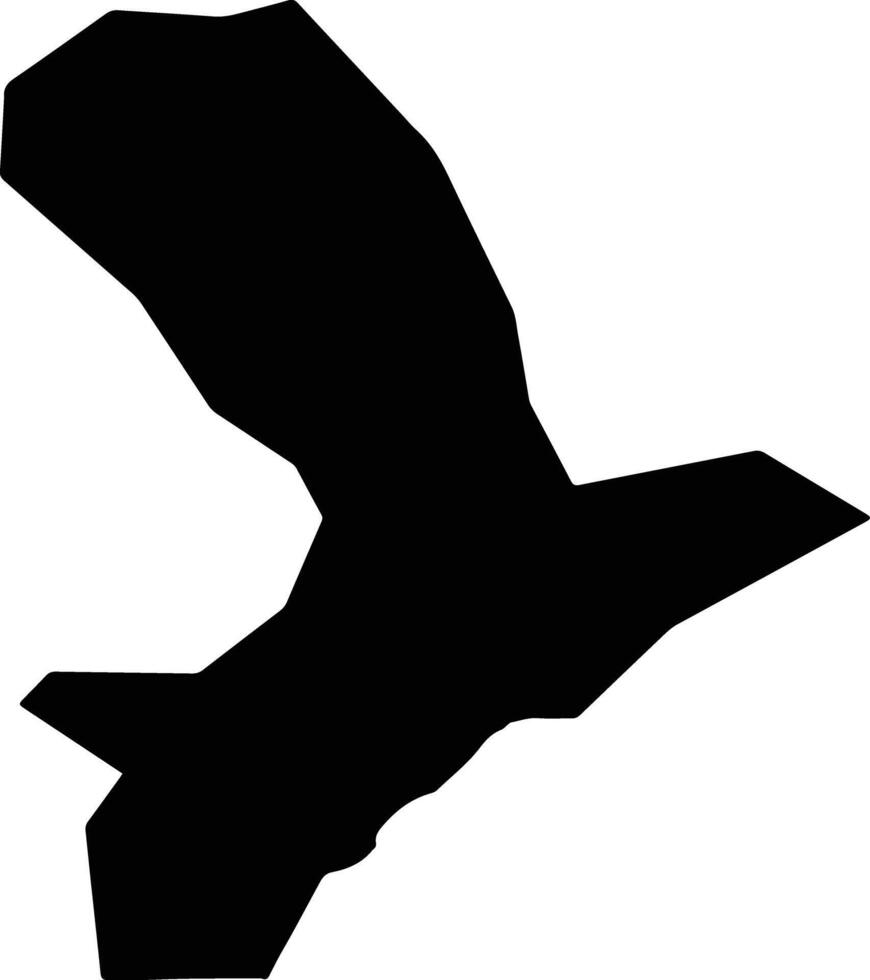 Lemesos Cyprus silhouette map vector