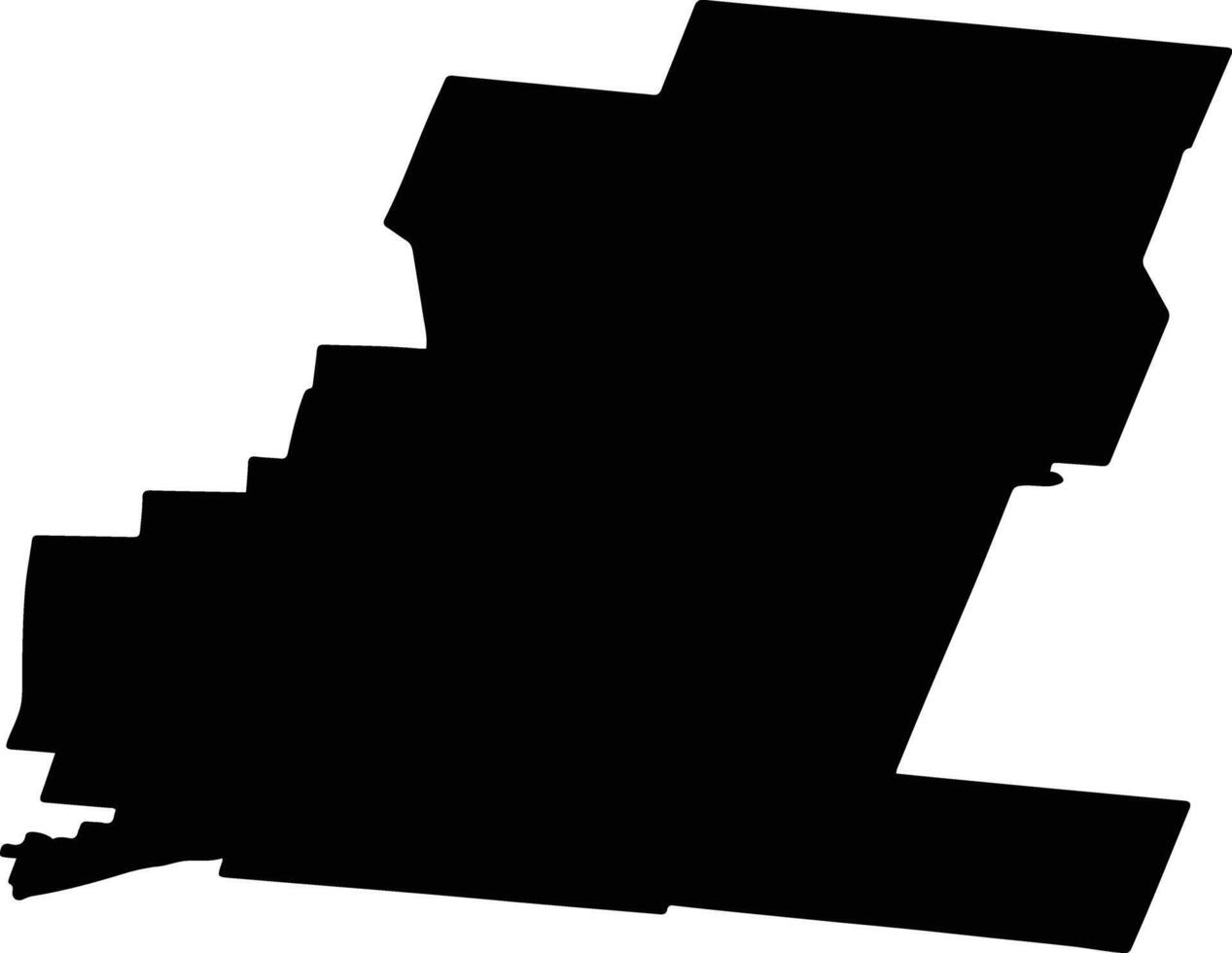 Lensky District Russia silhouette map vector