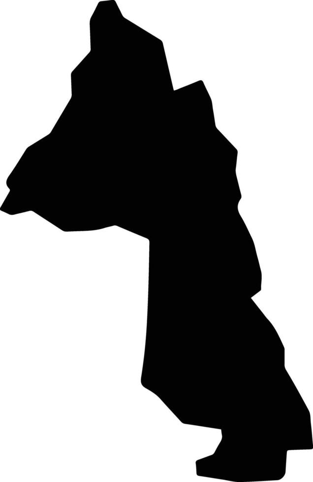 Lenox Bigwoods Jamaica silhouette map vector