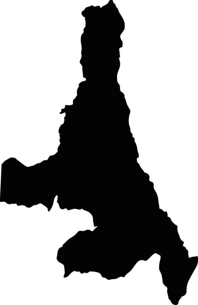 Leoncio Prado Peru silhouette map vector