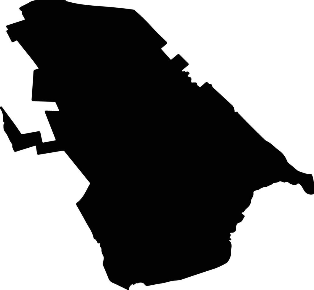 Lerdo Mexico silhouette map vector