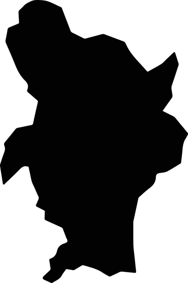 Lere Nigeria silhouette map vector