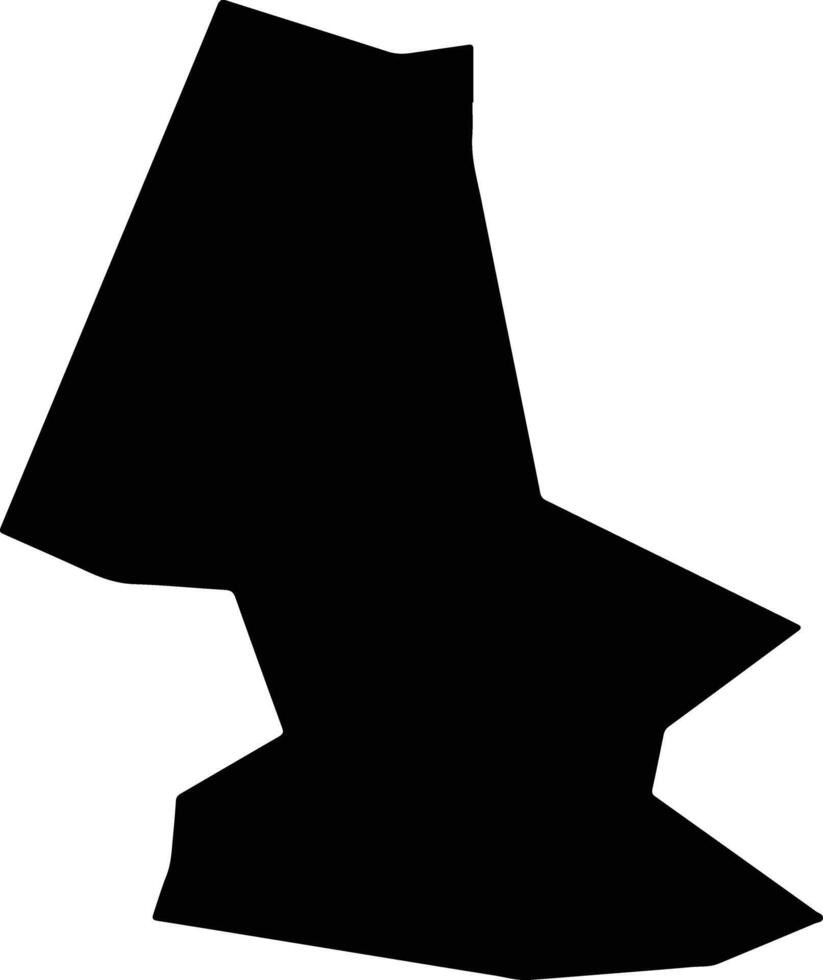 Leslie Land Saint Lucia silhouette map vector