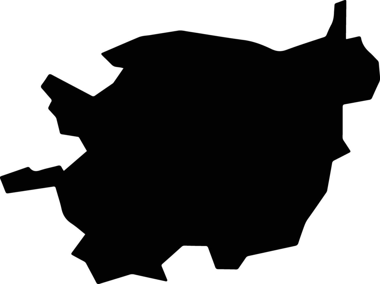 Leszno Poland silhouette map vector