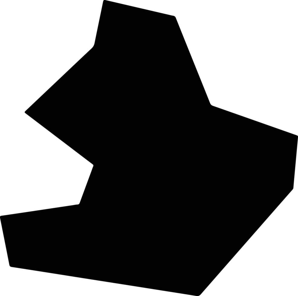 Letnitsa Bulgaria silhouette map vector