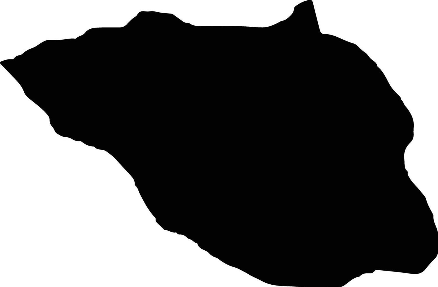 Leua Angola silhouette map vector