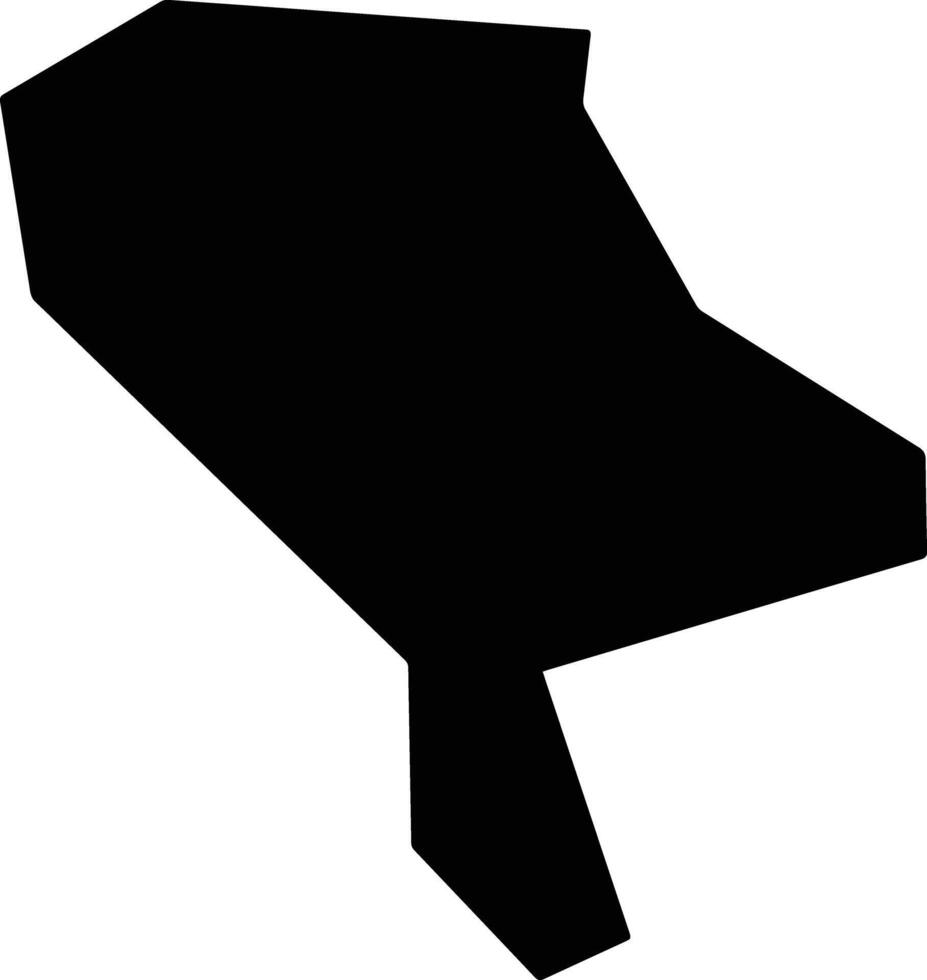 Letymvou Cyprus silhouette map vector