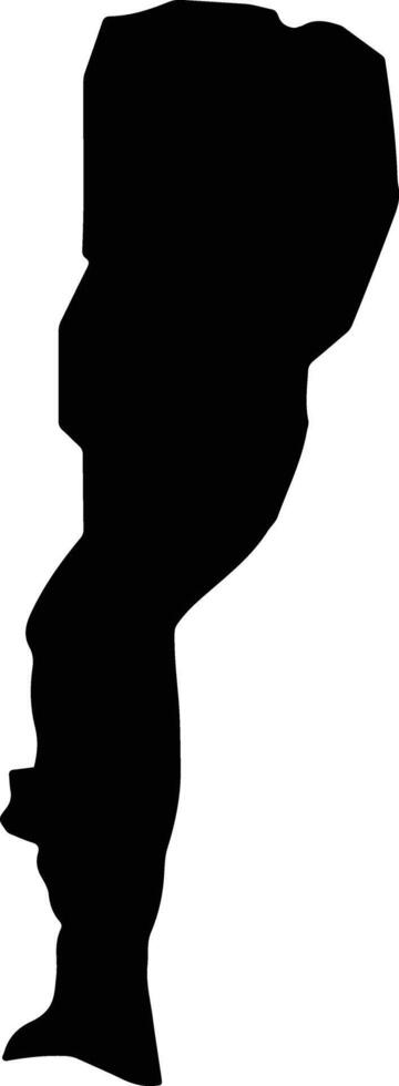 Leuk Daek Cambodia silhouette map vector