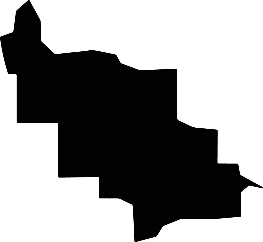 Lewis and Clark United States silhouette map vector