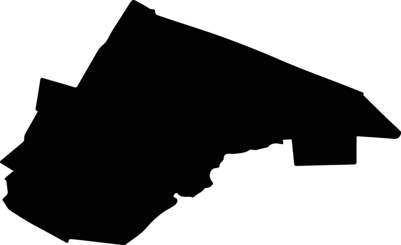 Levokumsky District Russia silhouette map vector