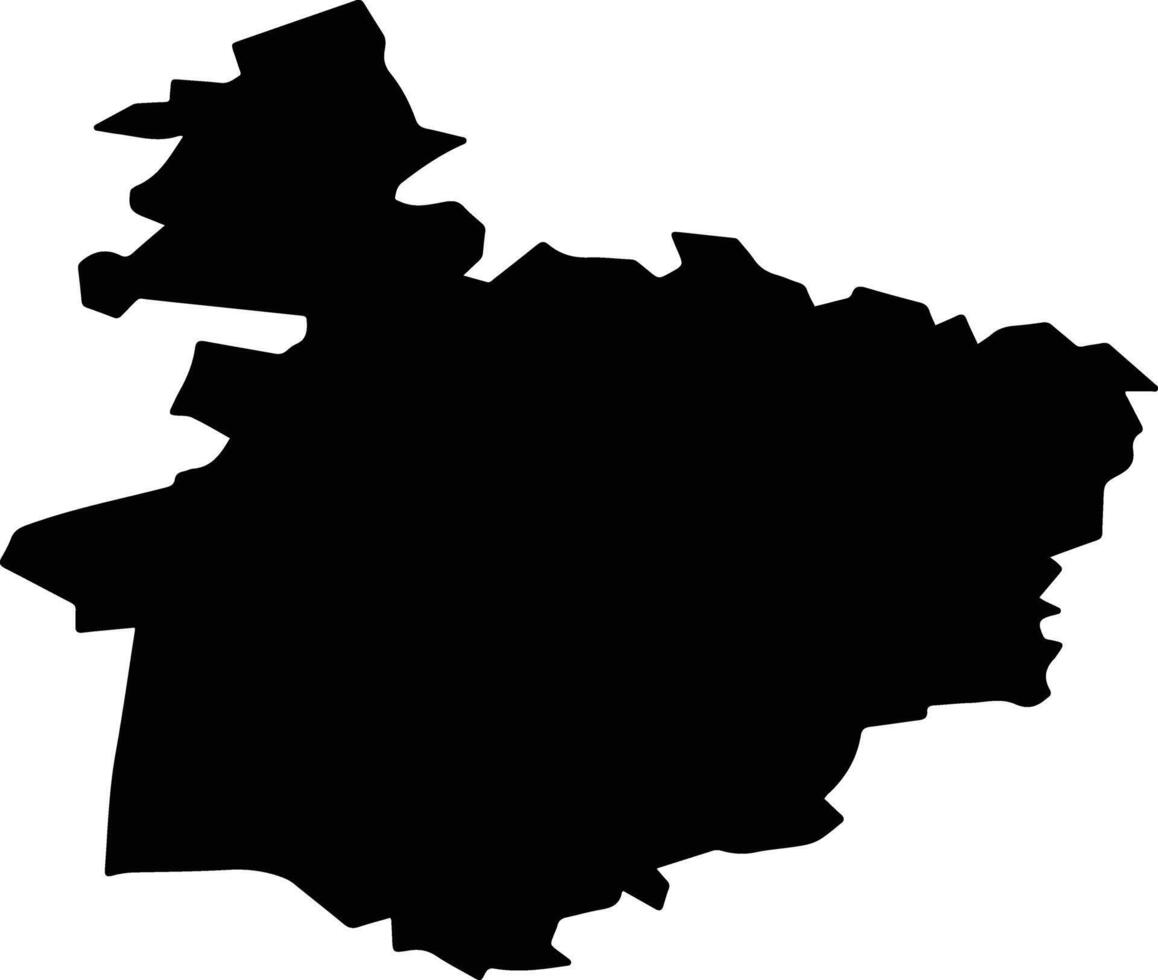Lezhnevsky District Russia silhouette map vector