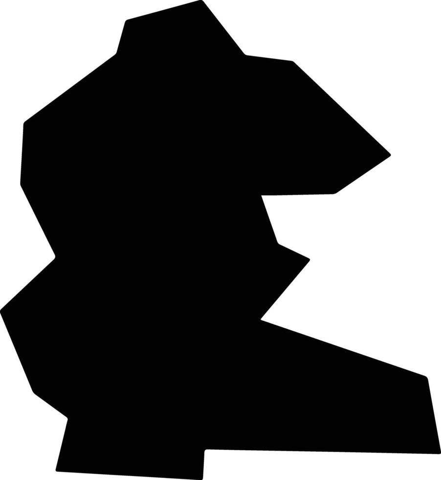 Lgov Russia silhouette map vector