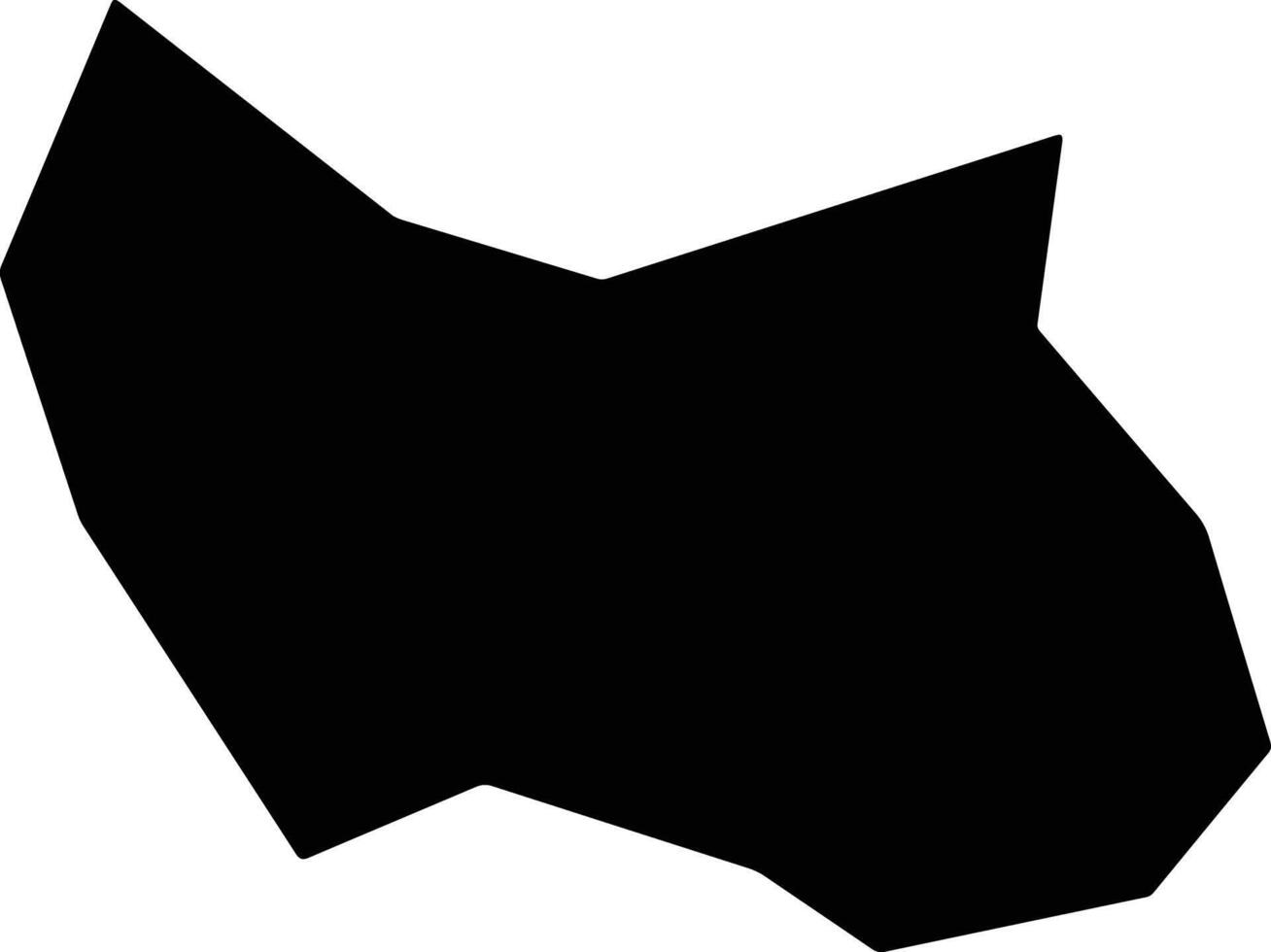 Liangchengxian China silhouette map vector