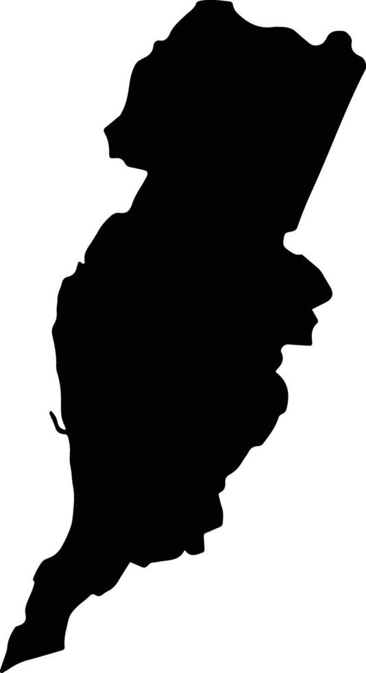 Libenge Democratic Republic silhouette map vector