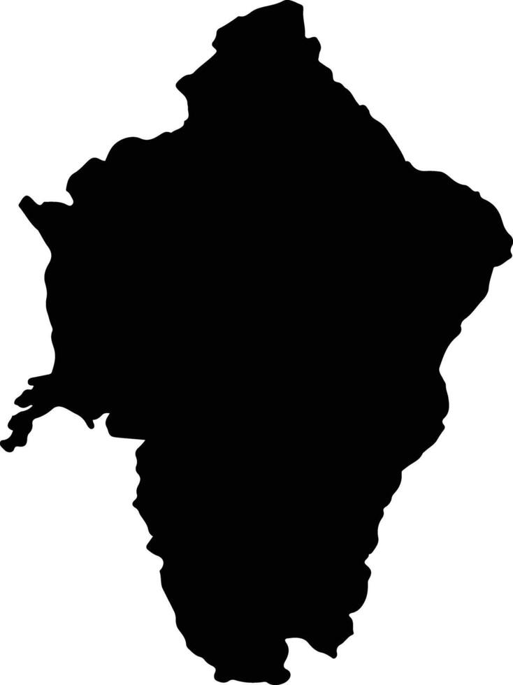 Liberia Costa Rica silhouette map vector