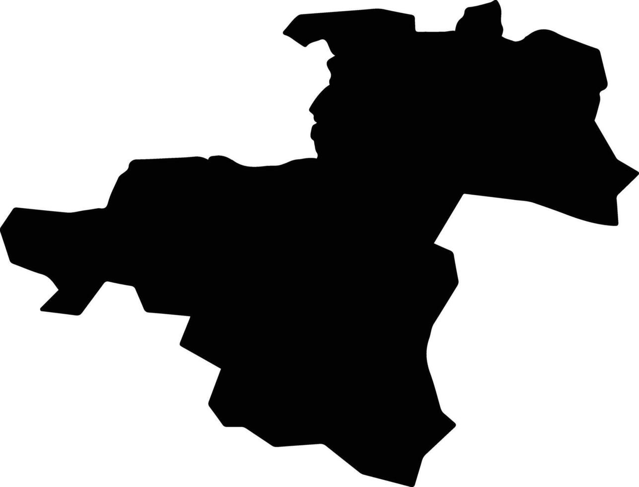 Liberec Czech Republic silhouette map vector