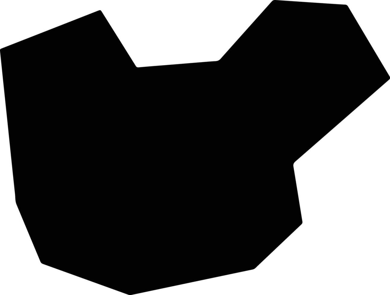 Liboxian China silhouette map vector