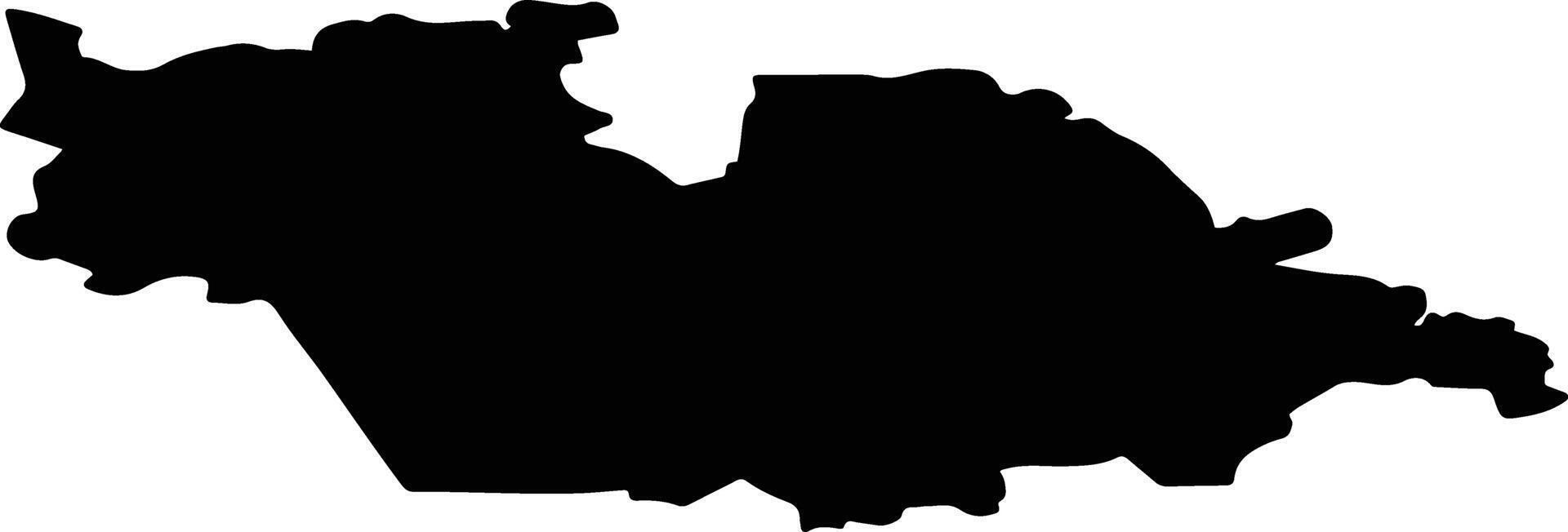 Lielauces pag Latvia silhouette map vector