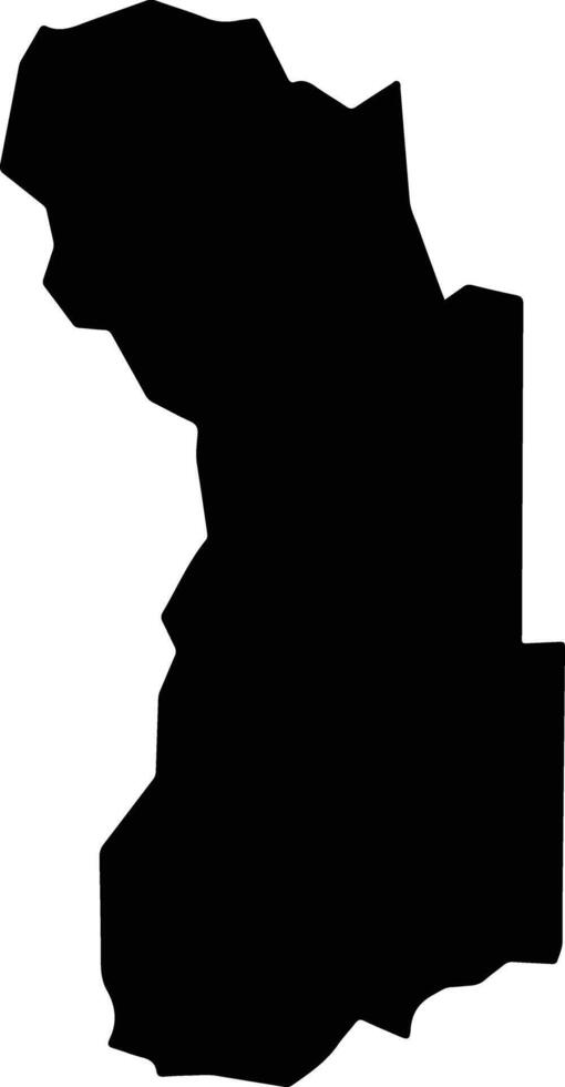 Likuyani Kenya silhouette map vector