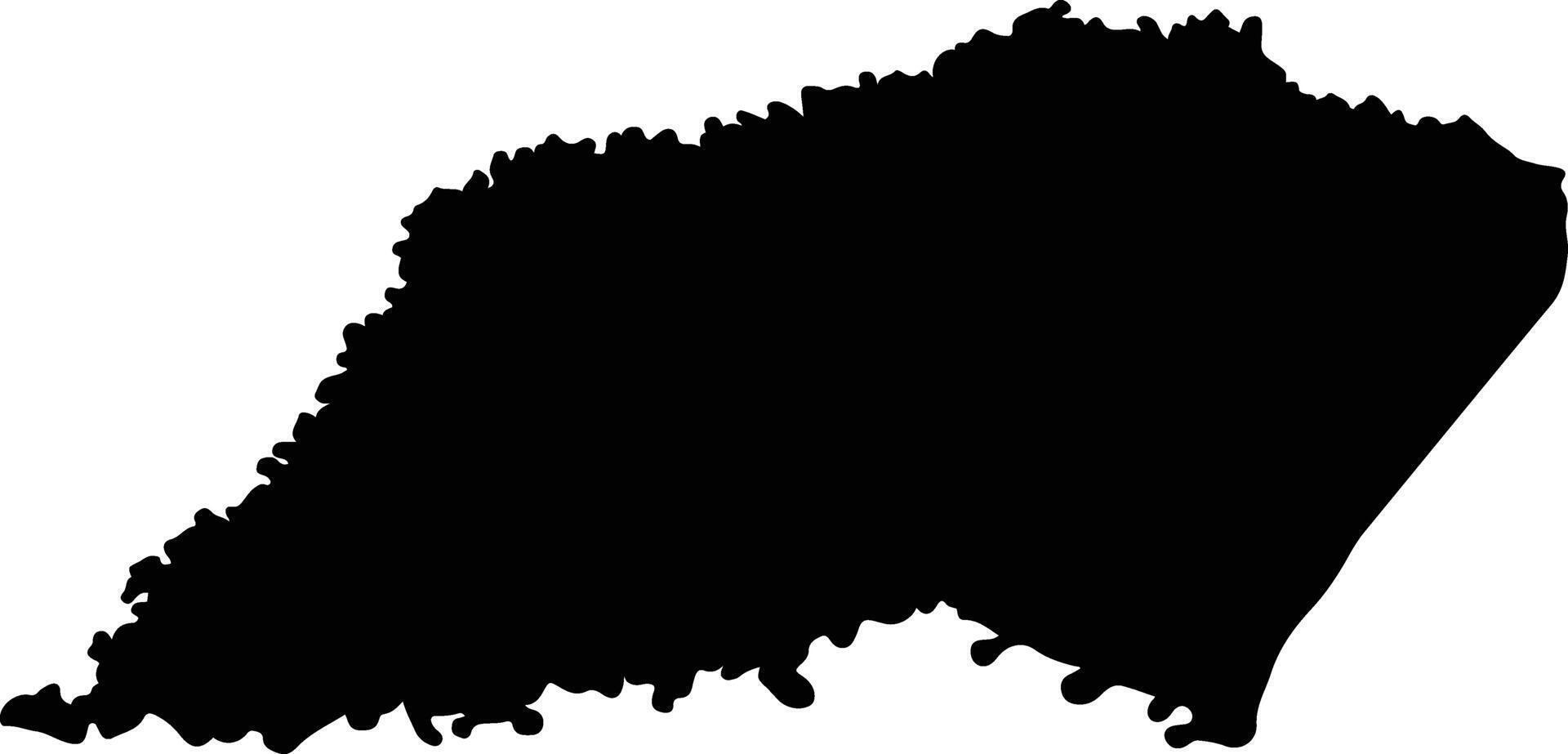 Lima Paraguay silhouette map vector