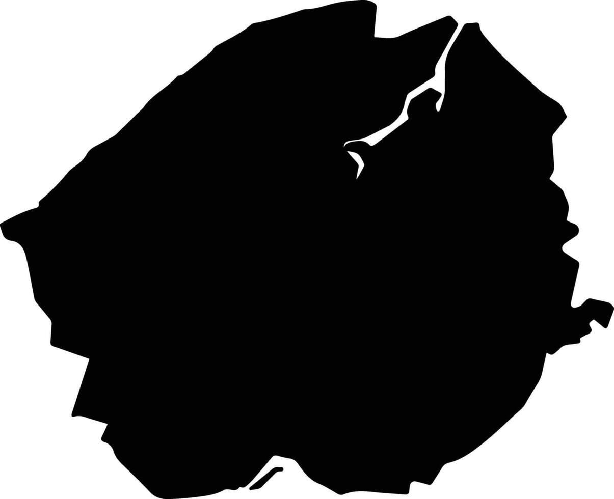 LIM CHU KANG Singapore silhouette map vector