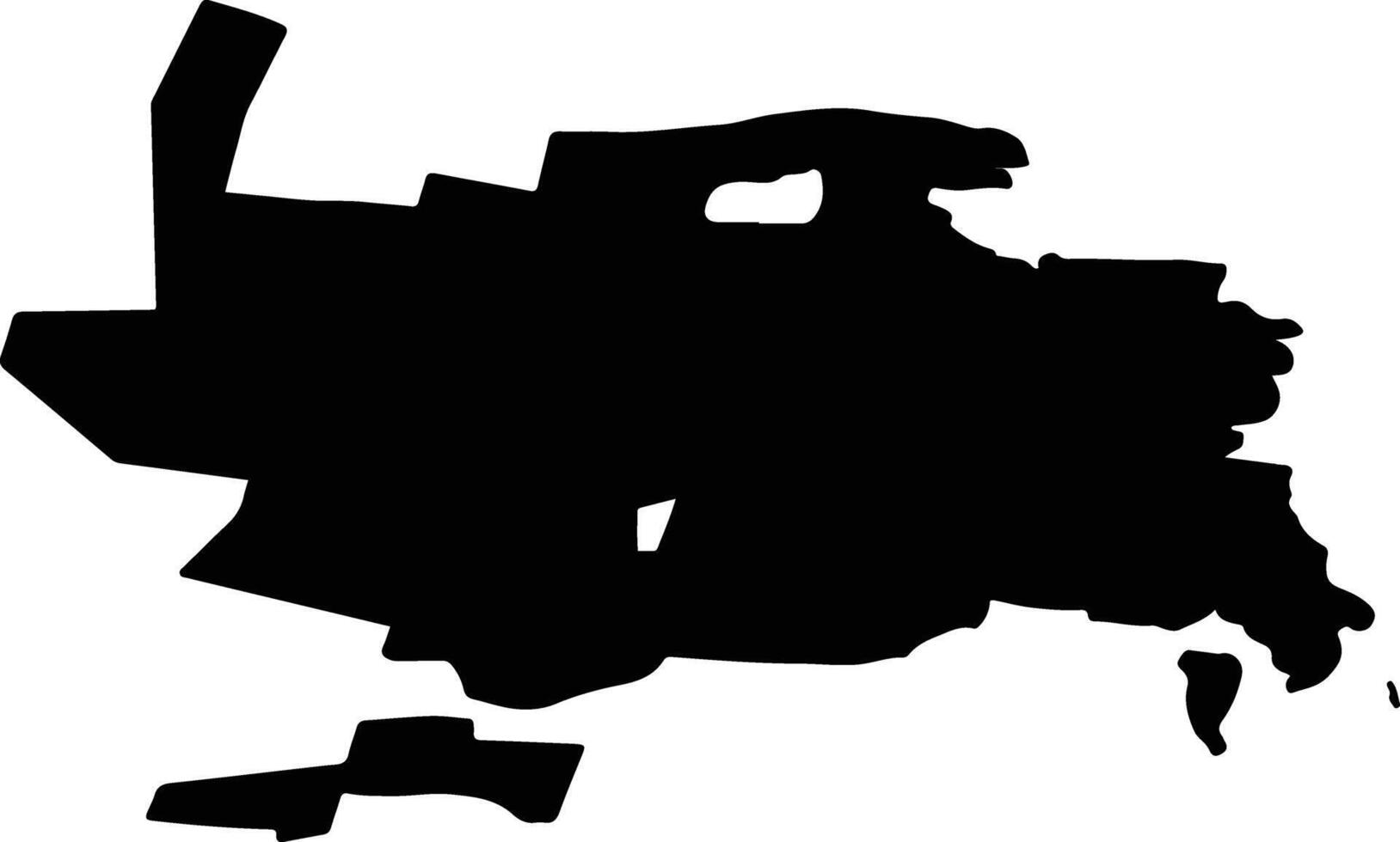 Limansky District Russia silhouette map vector
