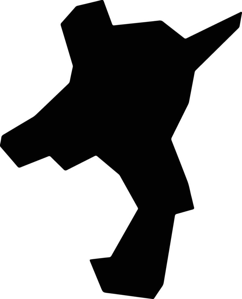 Limnia Cyprus silhouette map vector
