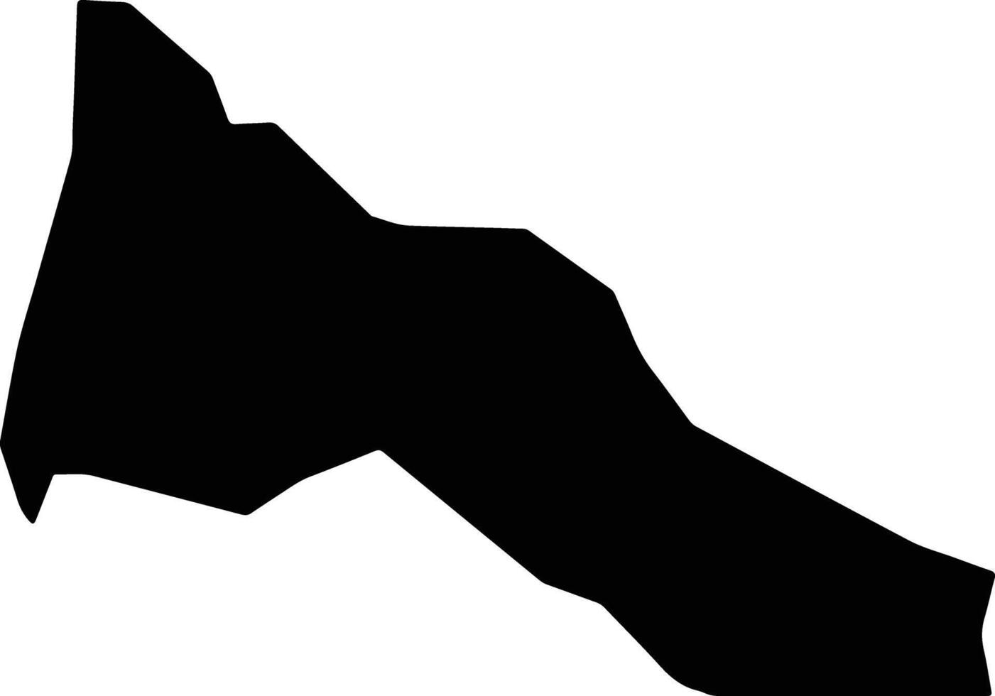 Limoeiro do Norte Brazil silhouette map vector