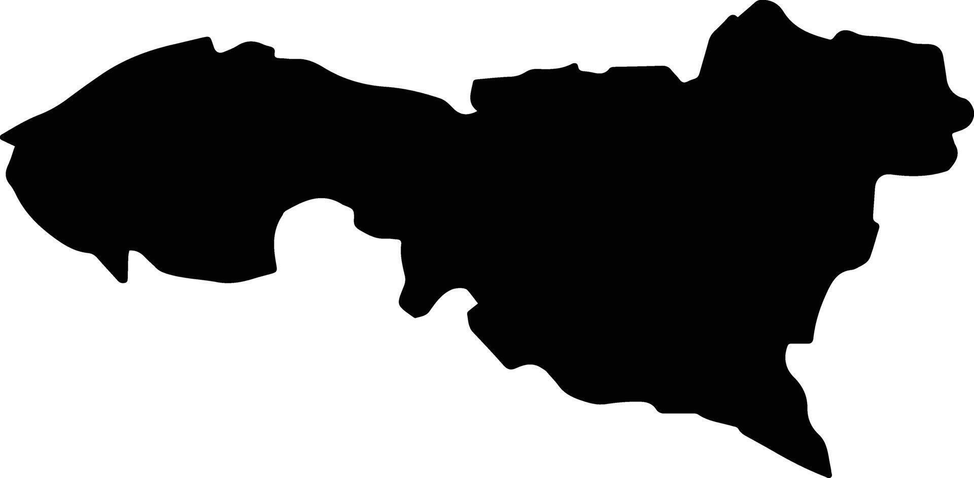Limonar Cuba silhouette map vector