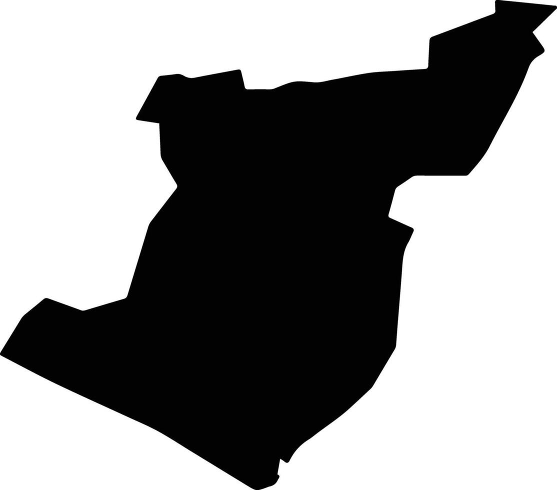 Linbian Taiwan silhouette map vector