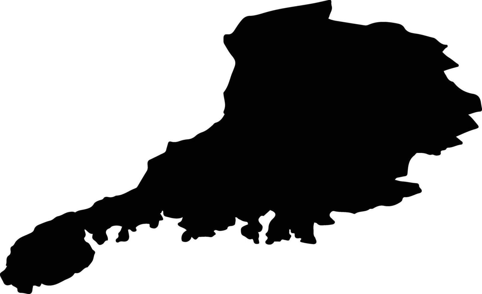 Lindesnes nor Norway silhouette map vector