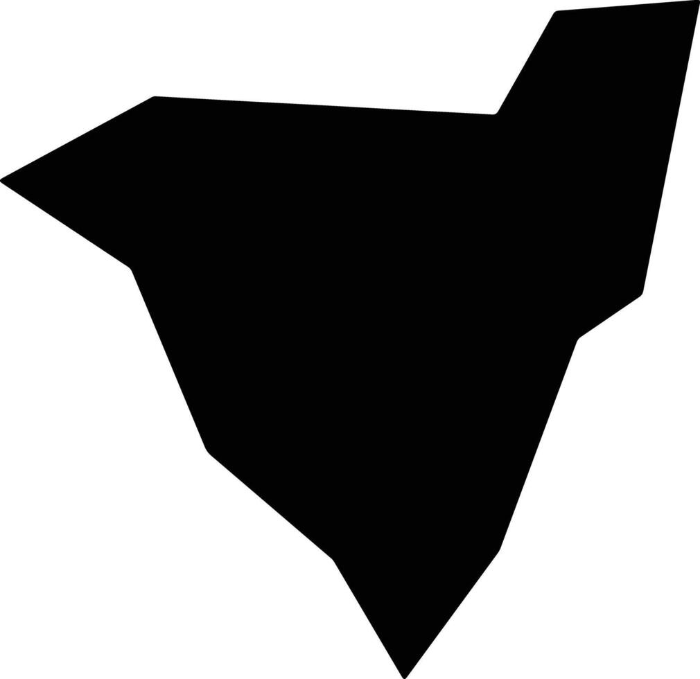 Lingshanxian China silhouette map vector