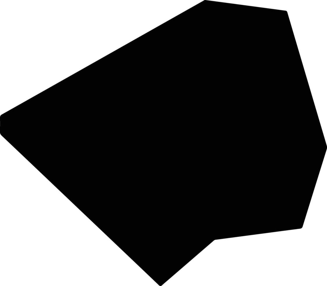Linjuxian China silhouette map vector