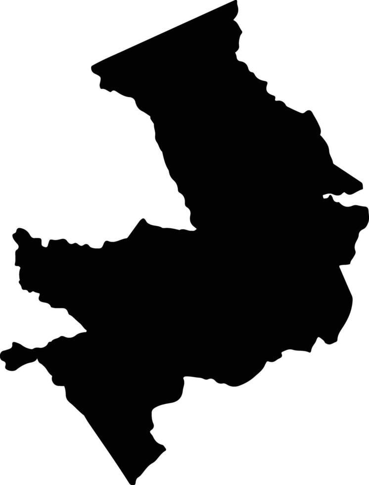 Linstead Jamaica silhouette map vector
