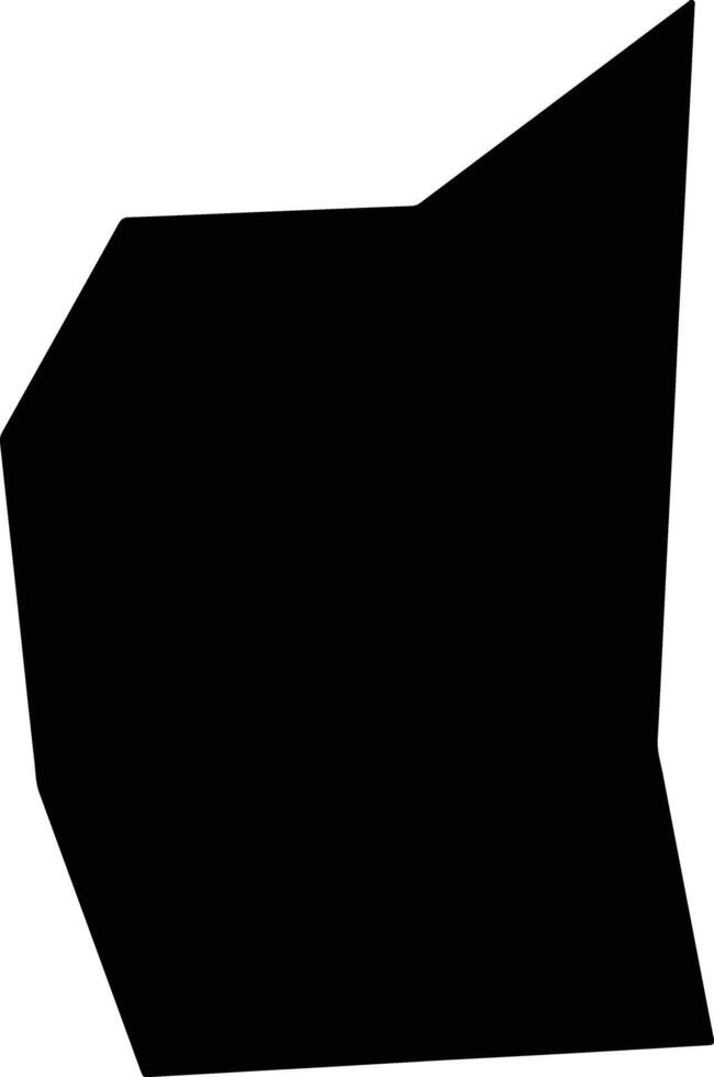 Lintongxian China silhouette map vector