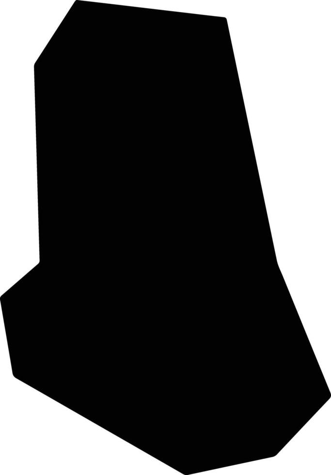 Linxian China silhouette map vector