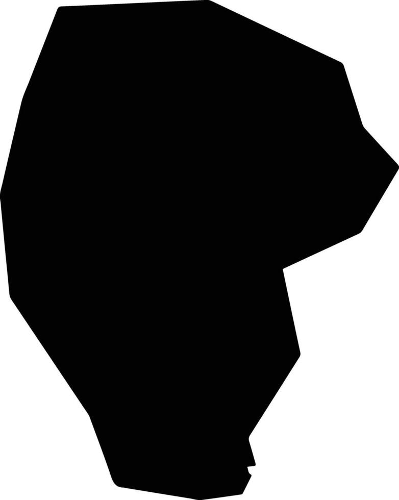 Liopetri Cyprus silhouette map vector