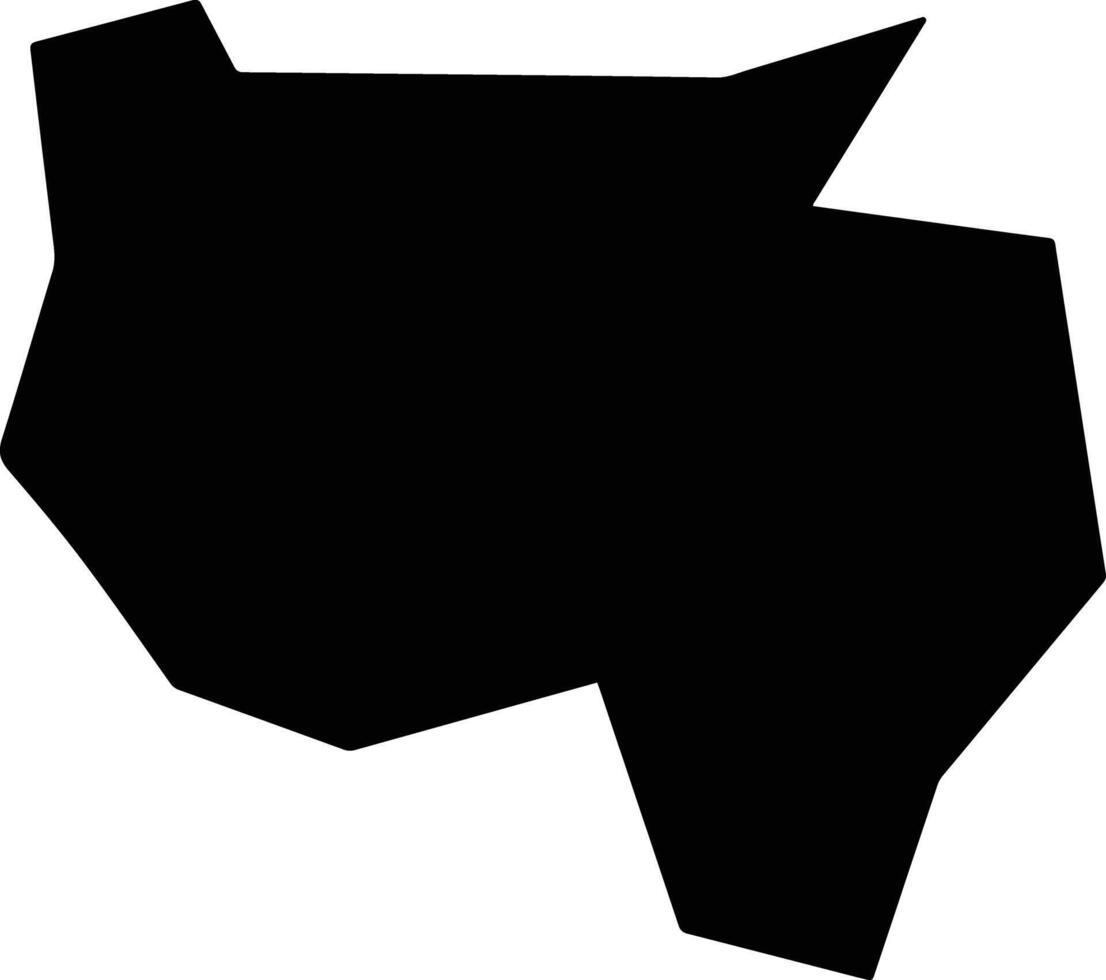 Lipingxian China silhouette map vector