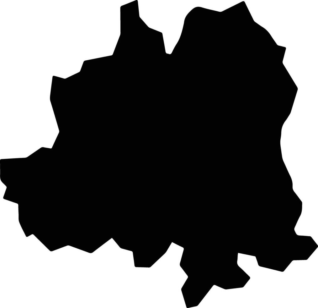 Lipis Malaysia silhouette map vector