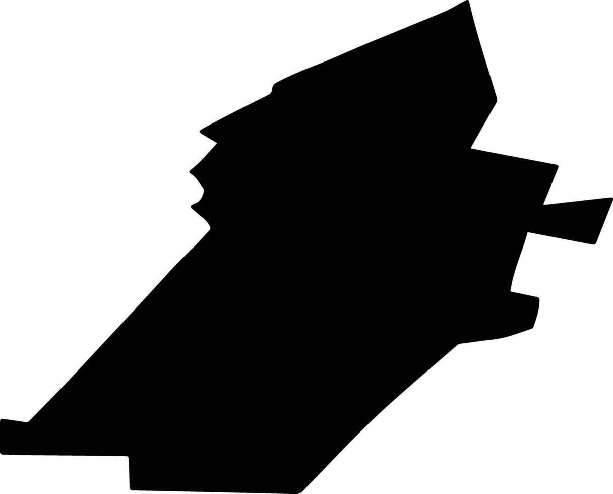 LIPOVU Romania silhouette map vector