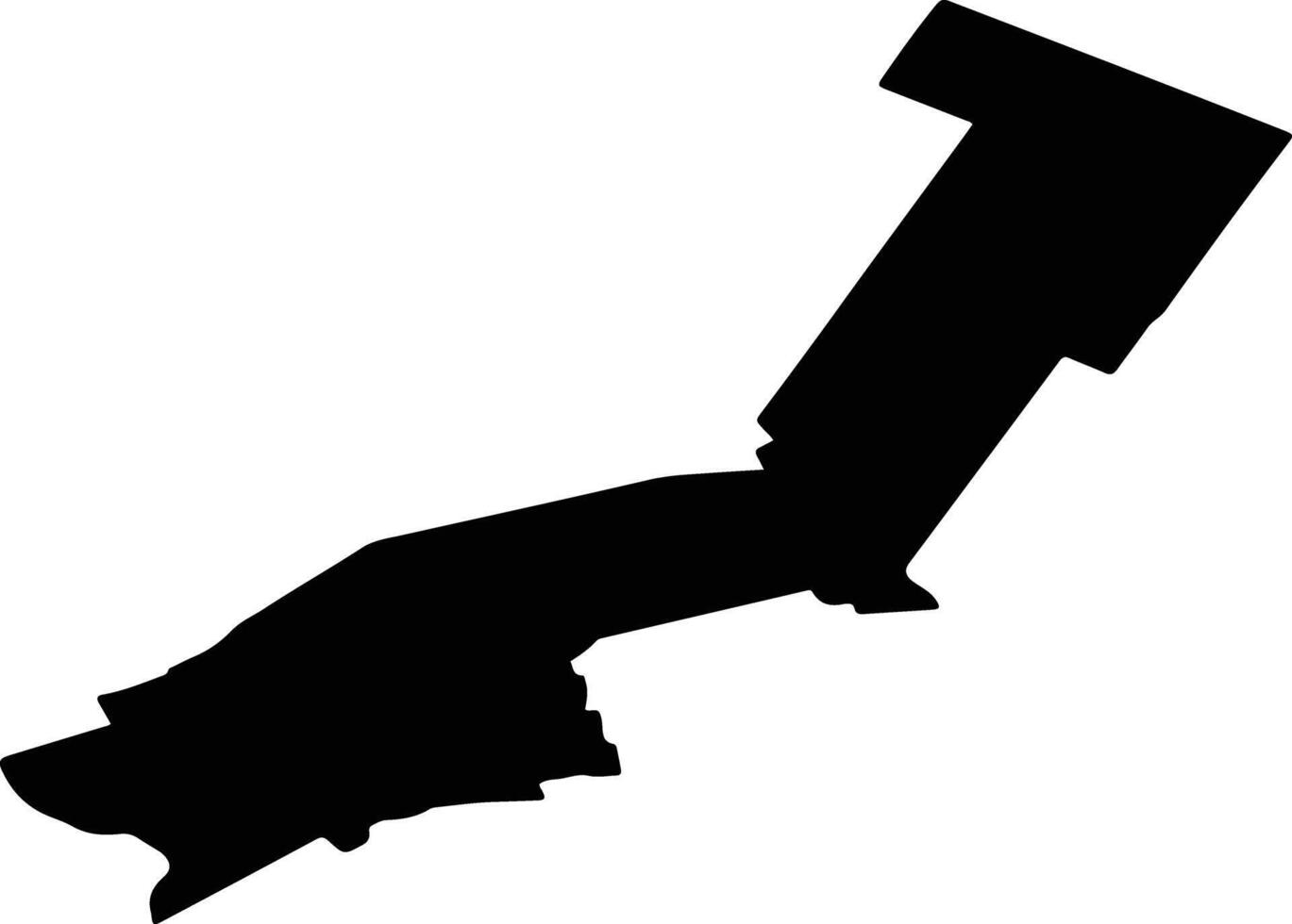 LITA Romania silhouette map vector
