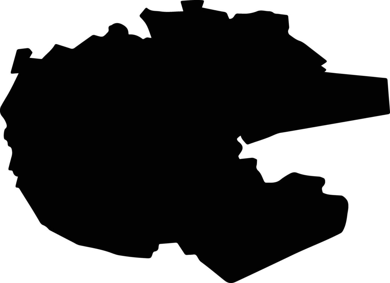 LITENI Romania silhouette map vector