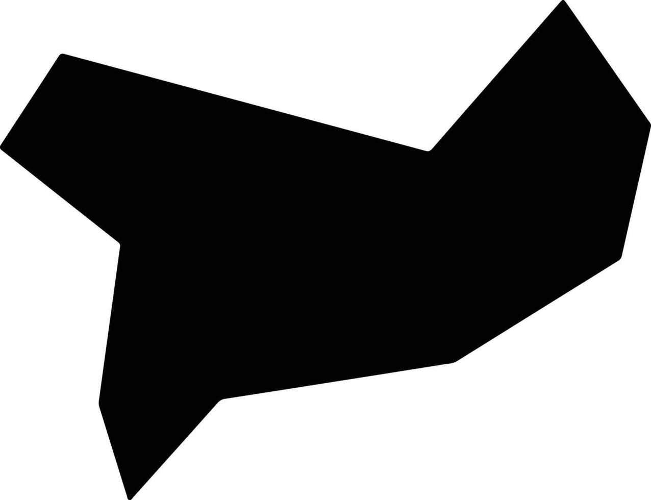 Lityn Ukraine silhouette map vector