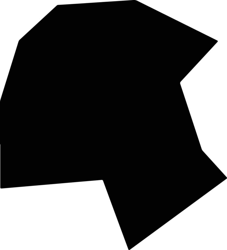 Liuanshi China silhouette map vector