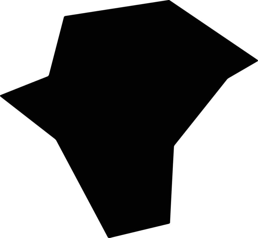 Liubaxian China silhouette map vector